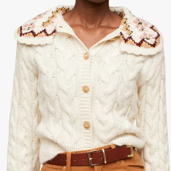 Mango Sweaters - Mango Teodora Cable Knit Cardigan